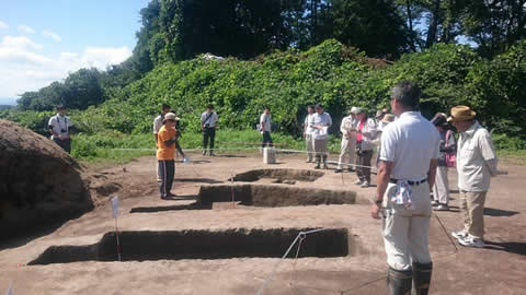 須賀川市団子山古墳現地説明会