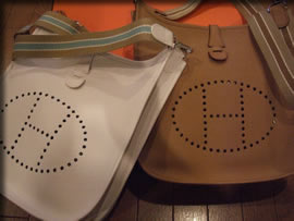 エルメスの革バッグ