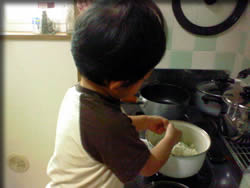 石づきをとって・・