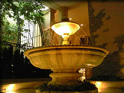 フロント前の噴水