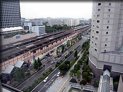 部屋の窓からの景色