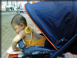 ベビーカーでも・・