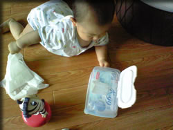 おしりふきを・・