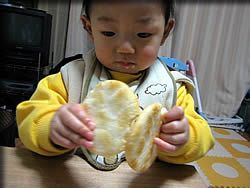 バリバリ食べる・・