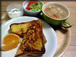 気合の入った朝ご飯