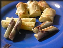 ぎょーざの皮で・・