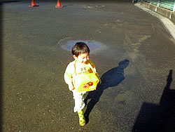 保育所行く時も・・