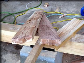 ほぞ(接合部の出っ張り)