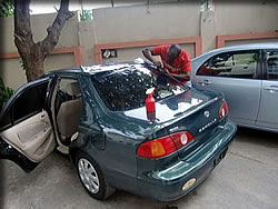 シートを貼り付け中・・