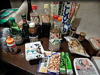 救援物資の数々