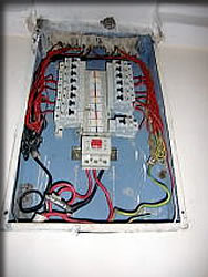 部屋の中の配電盤