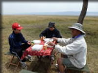 サバンナでのランチ