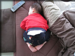 こんな体勢で・・