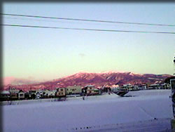 今朝の安達太良山