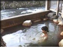 露天風呂の窓際