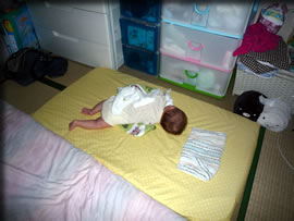 はじめての寝相