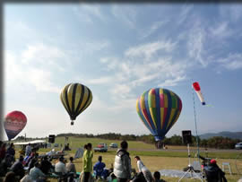 熱気球体験搭乗もやってたよ