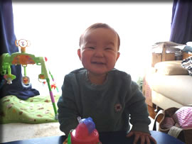 １１ケ月目の満面の笑み