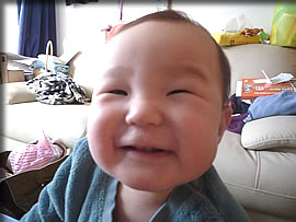 満面の笑み、アーップ！