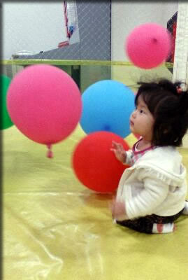 風船あそび☆