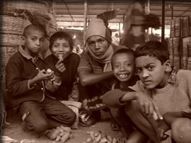 ダッカのバザール