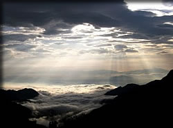 北アルプスの雲海