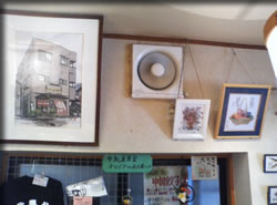 イラストと色紙