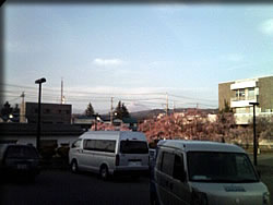 小豆屋の駐車場