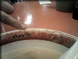 完食後のドンブリ