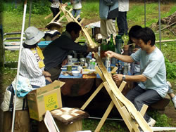 流しソーメンの風景２