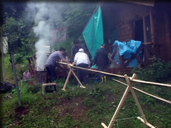 整備されていくコース