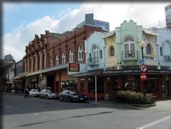 市中心部の街並み