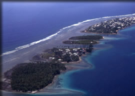 水没しつつある島