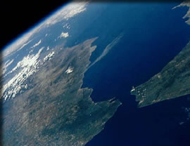 宇宙から見た地球