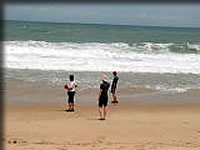 大西洋の波は荒かった